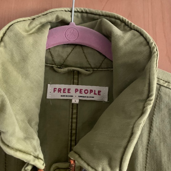 NWT Free People Utility Jacket Size~ Large - Picture 4 of 12
